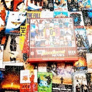 Master Pieces Jigsaw Puzzle 90s Blockbuster Movies 1000 Pieces Complete